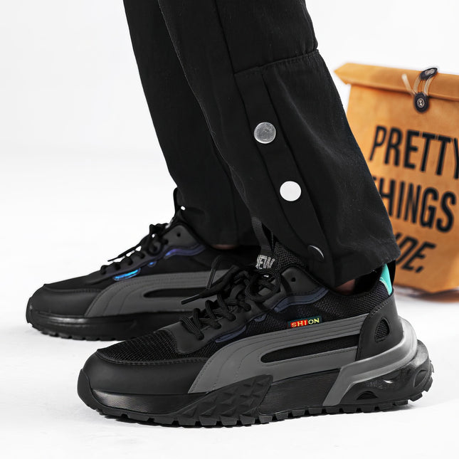 Zapatillas Hombre Centric negro Moqenko