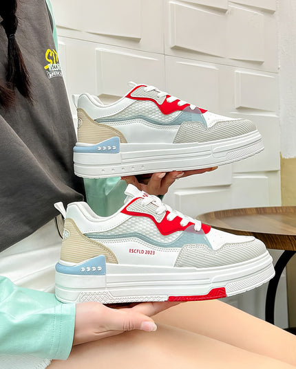 Zapatillas Mujer Brusela Rojo Moqenko
