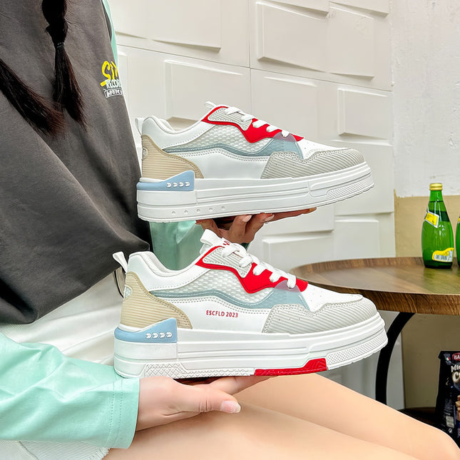 Zapatillas Mujer Brusela Rojo Moqenko