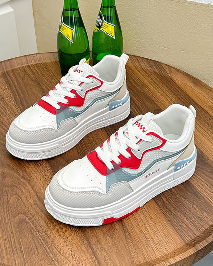 Zapatillas Mujer Brusela Rojo Moqenko