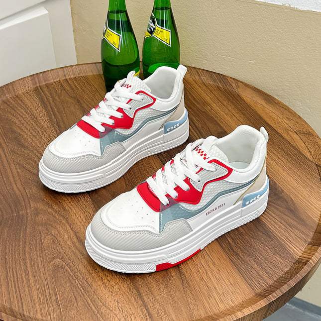 Zapatillas Mujer Brusela Rojo Moqenko