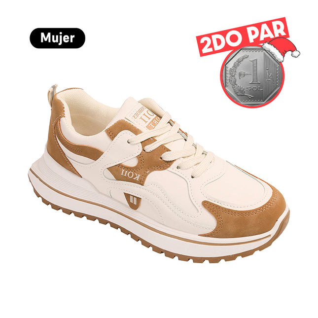 Zapatillas Mujer Shira Marron Moqenko