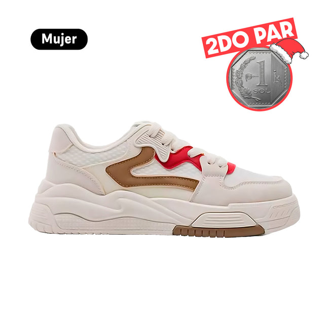 Zapatillas Mujer Livia Rojo Moqenko