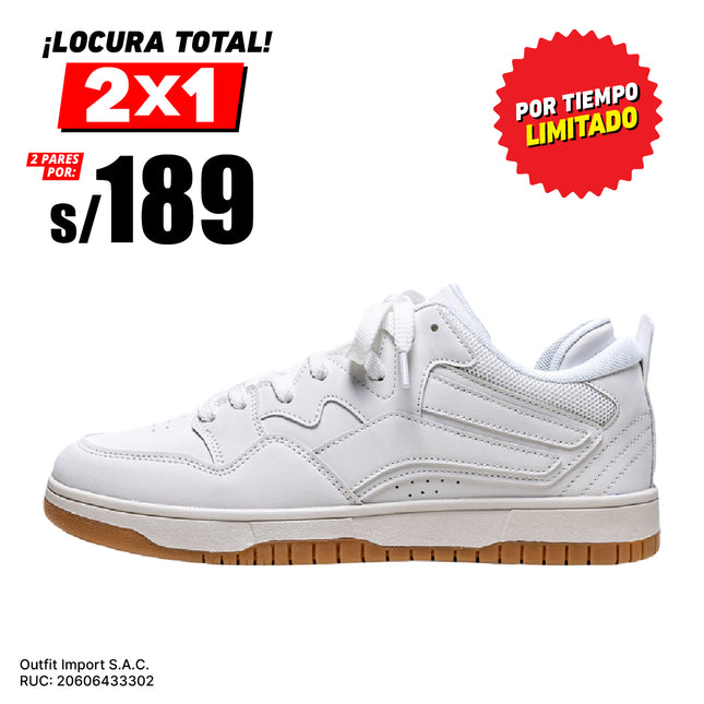 Zapatillas Hombre Aquiles Blanco Moqenko