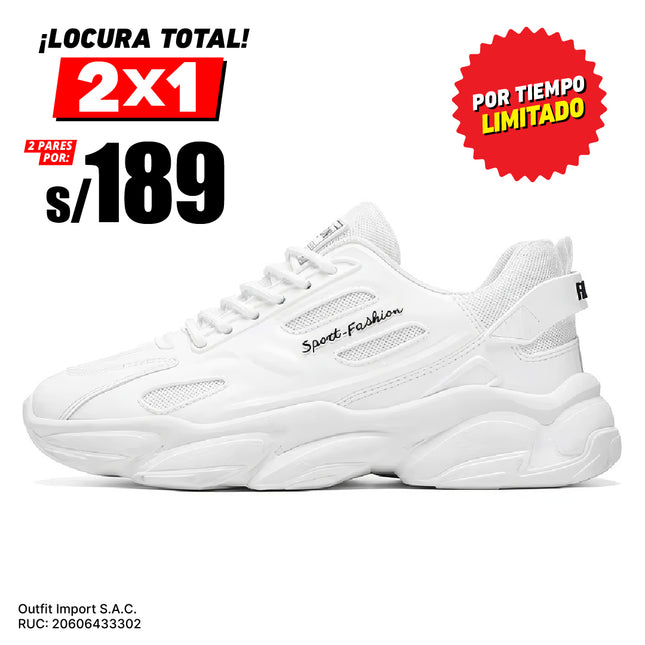 Zapatillas Hombre Spectrum Blanco Moqenko