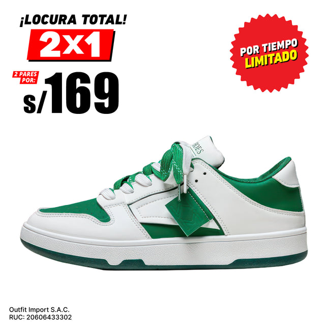 Zapatillas Hombre Buabi Verde Moqenko