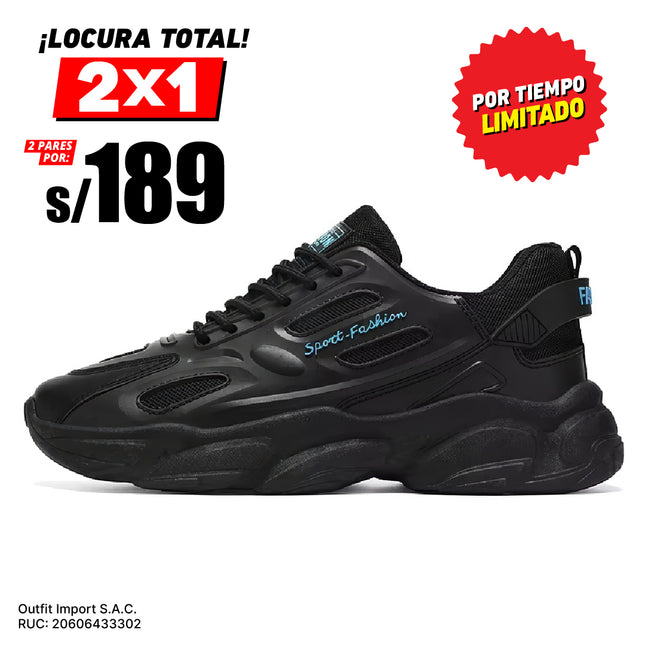 Zapatillas Hombre Spectrum Negro Moqenko