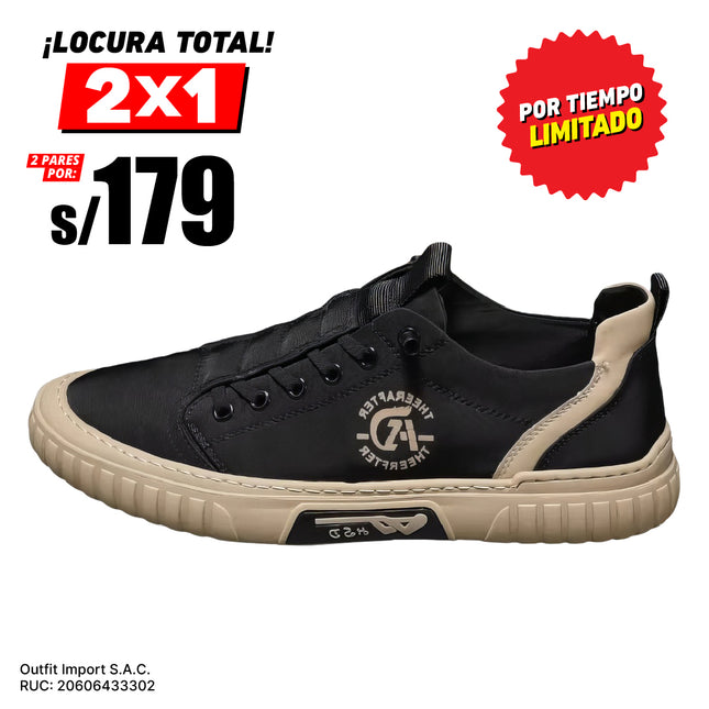 Zapatillas Hombre Toronto Negro Moqenko