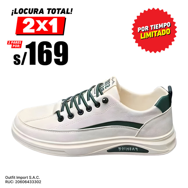 Zapatillas Hombre Berna Grana 2.0 Verde Moqenko