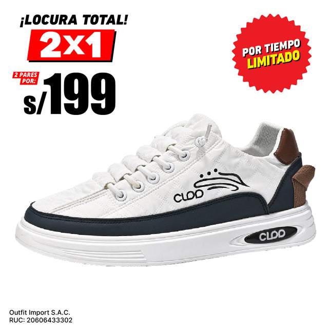 Zapatillas Hombre Gales Blanco Moqenko