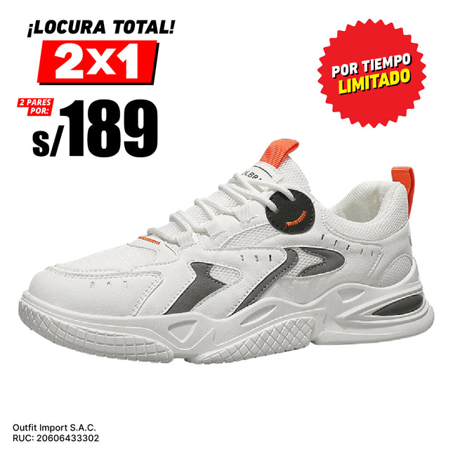 Zapatillas Hombre Kurvin Blanco Moqenko