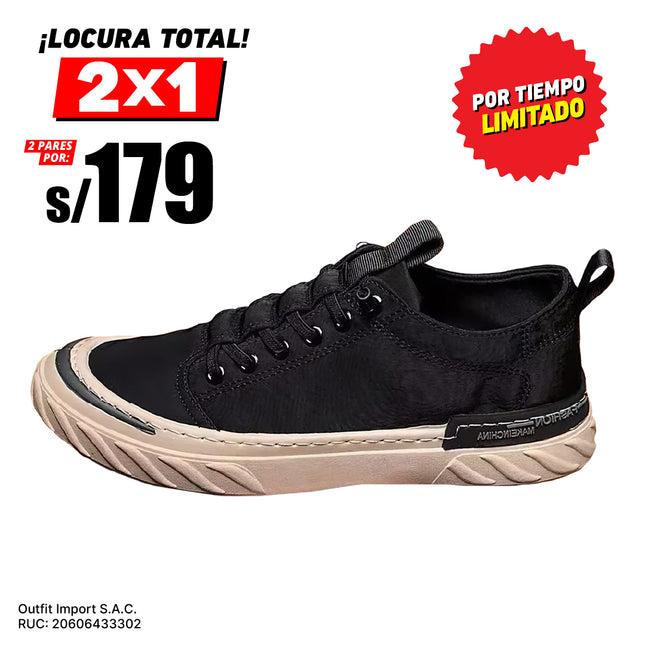 Zapatillas Hombre Urban 2.0 Negro Moqenko