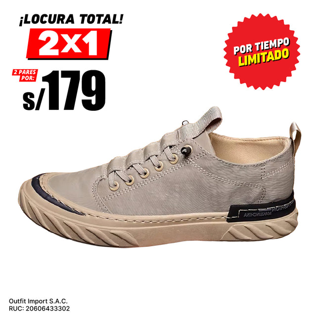 Zapatillas Hombre Urban 2.0 Beige Moqenko