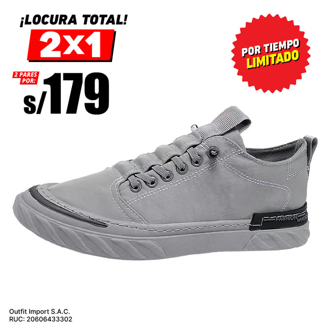 Zapatillas Hombre Urban 2.0 Gris Moqenko