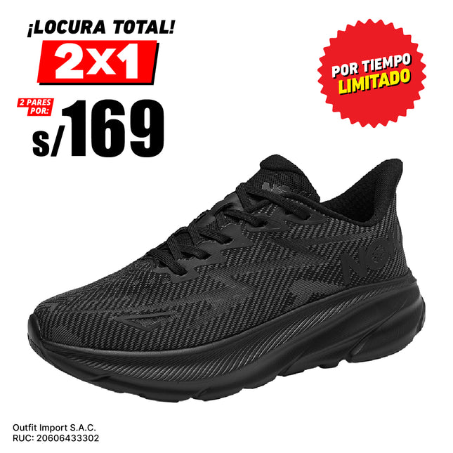 Zapatillas Hombre Noka Negro Moqenko