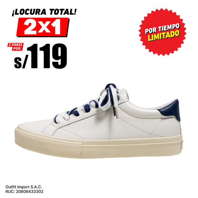 Zapatillas Hombre Camberra Azul Moqenko