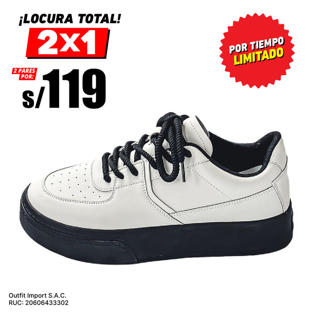 Zapatillas Hombre Brezno Blanco Moqenko