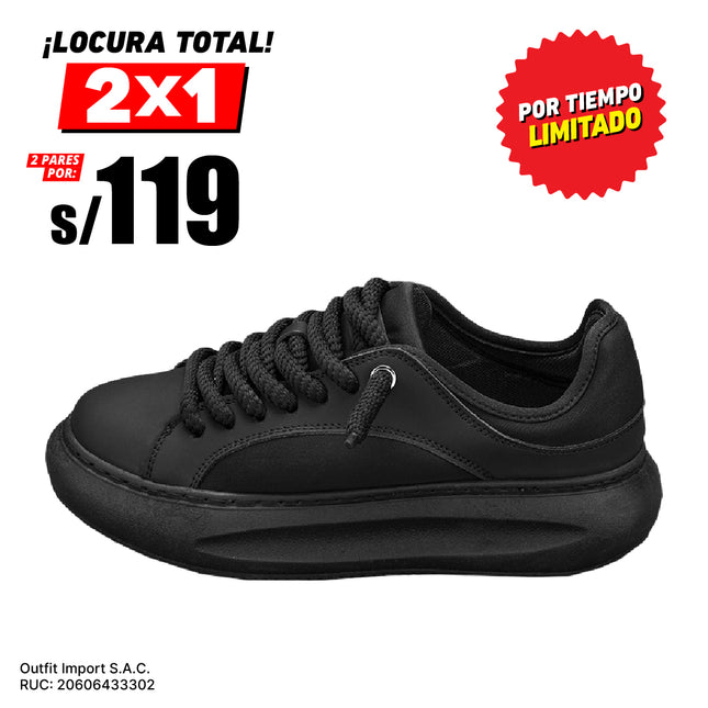 Zapatillas Hombre Faro Negro Moqenko