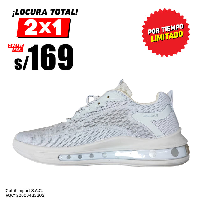 Zapatillas Hombre Gali Blanco Moqenko