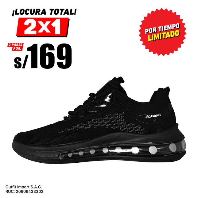 Zapatillas Hombre Gali Negro Moqenko