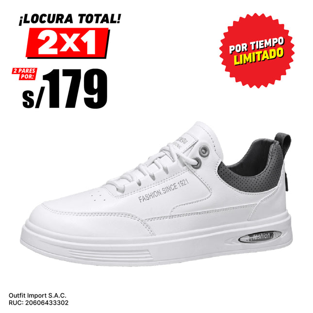 Zapatillas Hombre Ribe Blanco Moqenko