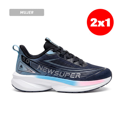 Zapatillas Mujer 9.0 Negro|Rosa