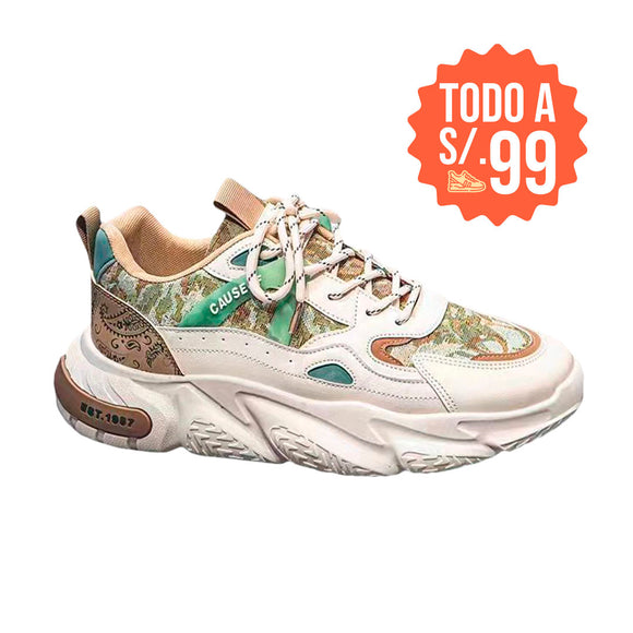 Zapatillas Hombre Atlas Marron Moqenko