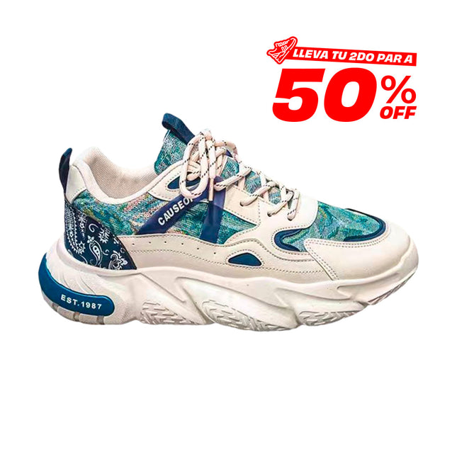 Zapatillas Hombre Atlas Azul Moqenko