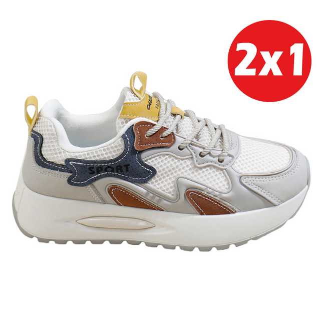 Zapatillas Mujer Aurora Gris PV Moqenko
