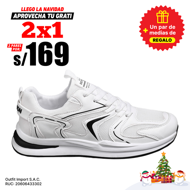 Zapatillas Hombre Atlanta Blanco Moqenko