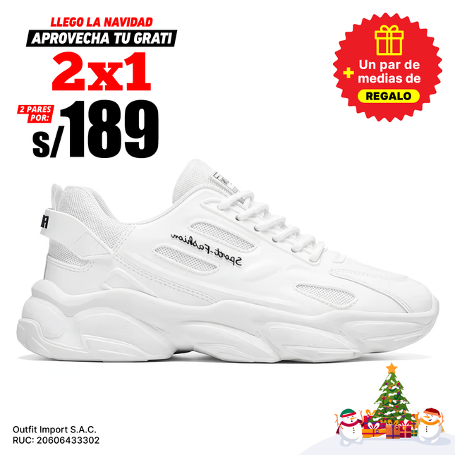 Zapatillas Hombre Spectrum Blanco Moqenko