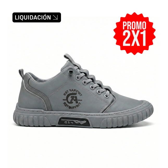 Zapatillas Hombre Toronto Gris Moqenko