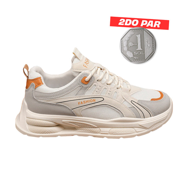 Zapatillas Hombre Vulcano Biege Moqenko