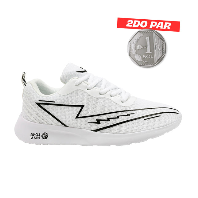 Zapatillas Hombre Long Blanco Moqenko