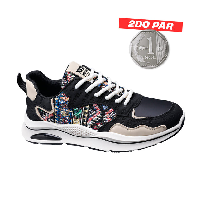Zapatillas Hombre Guo Chao 2.0 Negro Moqenko