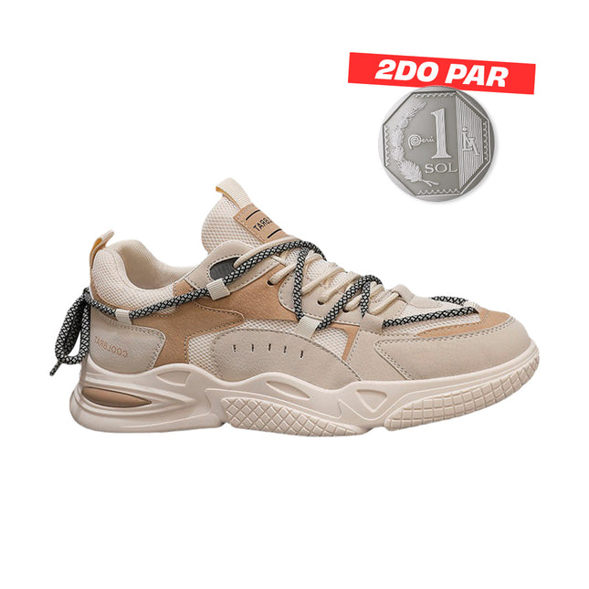 Zapatillas Hombre Coolbrat Beige Moqenko