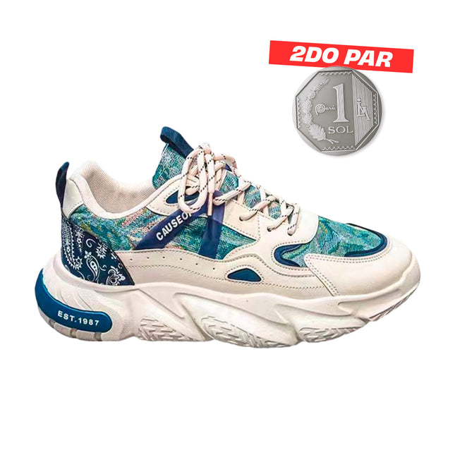 Zapatillas Hombre Atlas Azul Moqenko
