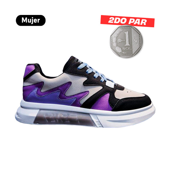 Zapatillas Mujer Yibeid Purpura Moqenko