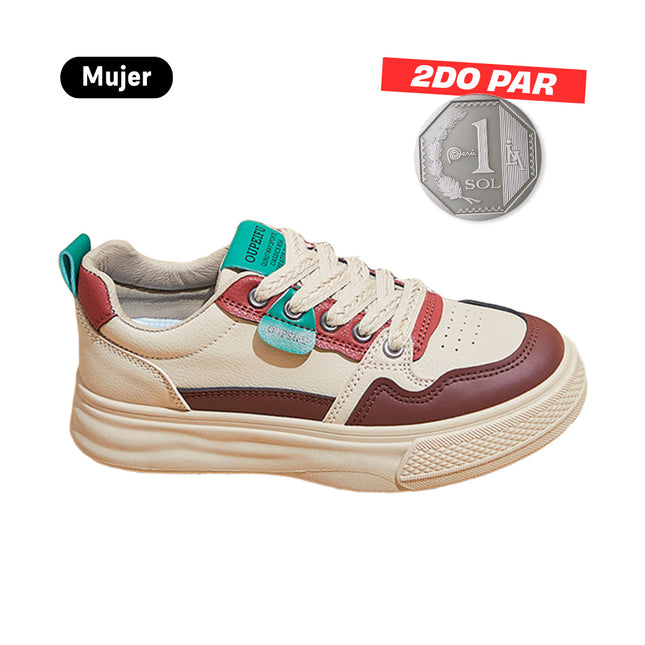 Zapatillas Mujer Peifu Marron Moqenko