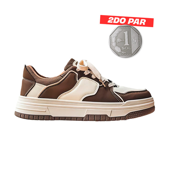 Zapatillas Hombre Lyon Marron Moqenko