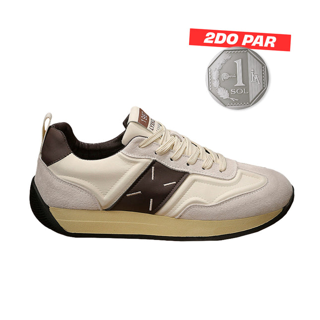 Zapatillas Hombre Denim Beige Moqenko