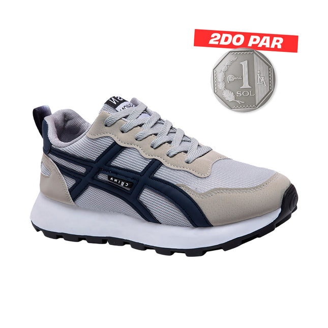 Zapatillas Hombre Pibu Gris Moqenko