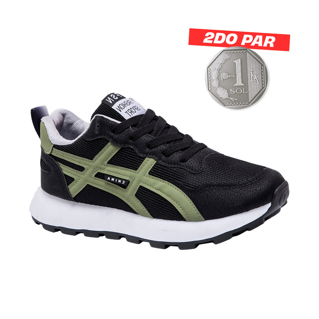 Zapatillas Hombre Pibu Negro Moqenko