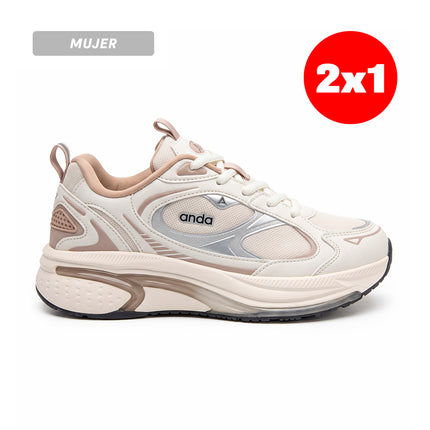 Zapatillas Mujer Anda Beige