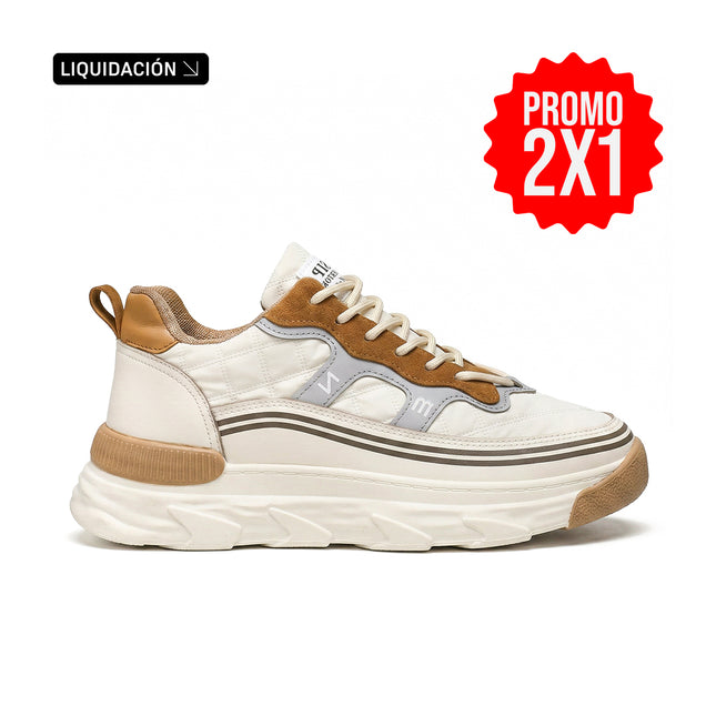 Zapatillas Hombre Bertovi Beige Moqenko
