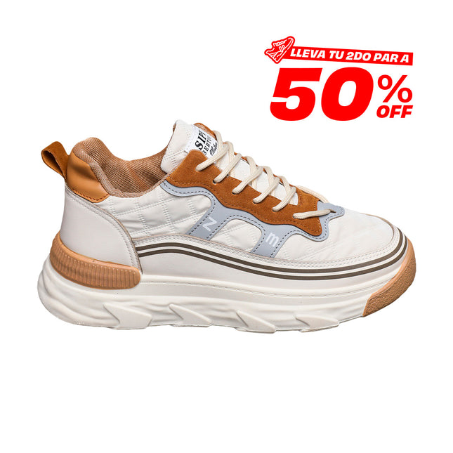 Zapatillas Hombre Bertovi Beige Moqenko