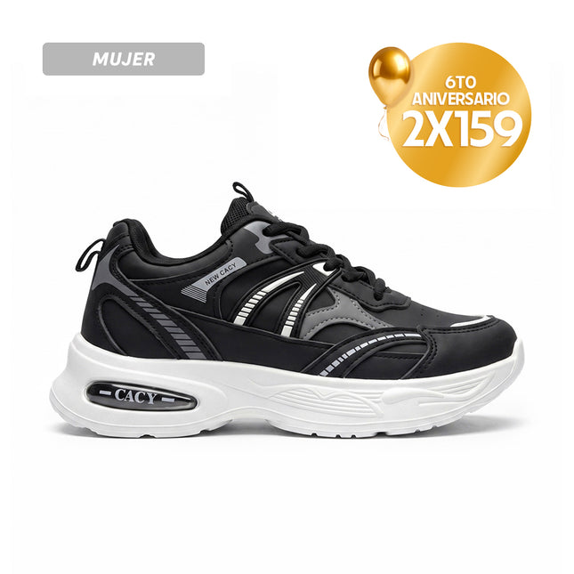 Zapatillas Mujer B6 - 976 Negro