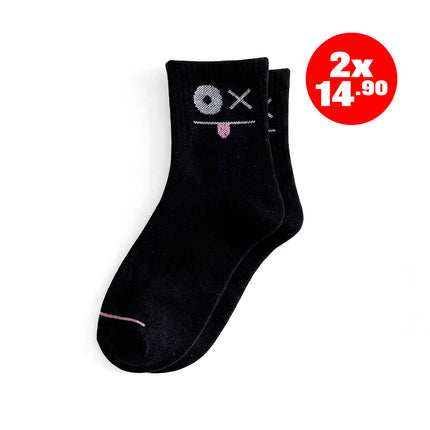 Medias Caritas Negro