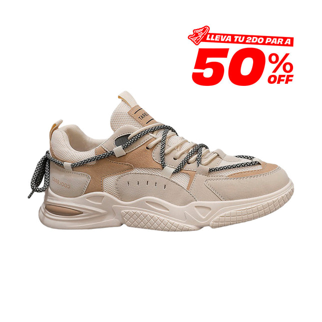 Zapatillas Hombre Coolbrat Beige Moqenko