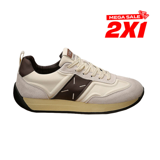 Zapatillas Hombre Denim Beige Moqenko